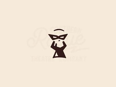 Southern Rogue branding design icon illustration logo minimal negative space rogue shakespeare skull southern theater vector