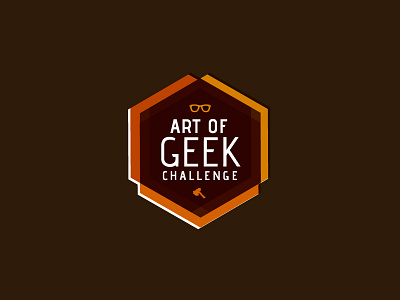 Art of Geek - unused concept art art challenge ax branding d20 design geek geek logo glasses icon illustration logo rubiks cube vector warm