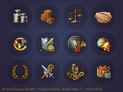 Tribal Wars 2 Icons game icon icons medieval tribal wars ui art video game