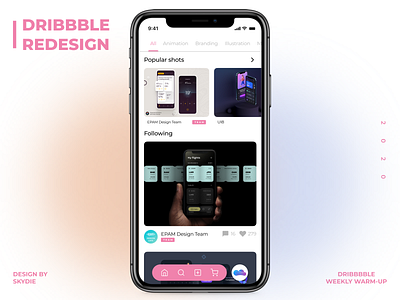 Dribbble App Redesign
