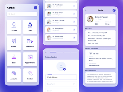 Hospital app by Nishant sharma for illuminz on Dribbble