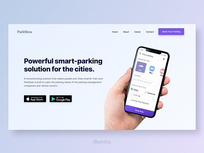 Parking App Landing Page