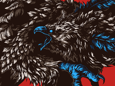 Fragment 15 further up graphic gryphon illustration ivan belikov zaporojec