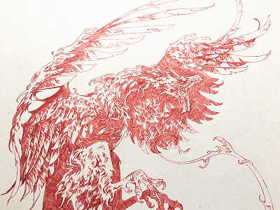 Archaeopteryx archaeopteryx drawing feathers fragment further up graphic handdrawing illustration ivan belikov pen wip