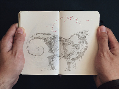 Parasaurolophus dinosaur further up graphic handdrawing illustration ivan belikov moleskine parasaurolophus pen pencil sketch sketchbook