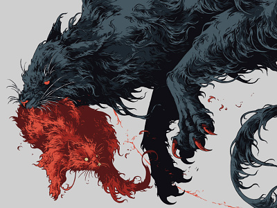 Babr babr beast creature fur further up graphic illustration irkutsk ivan belikov sable