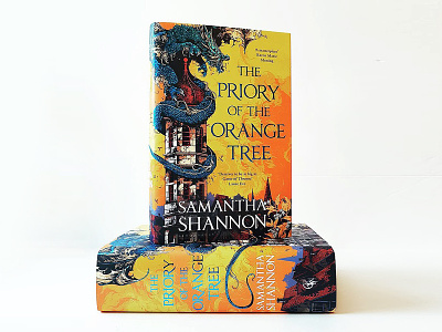 The Priory of the Orange Tree art bloomsbury book book cover dragon further up graphic illustration ivan belikov the prioary of the orange tree