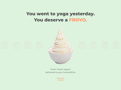 Froyo ad advertisement dessert food frozen yogurt hungry icecream marketing print sketch