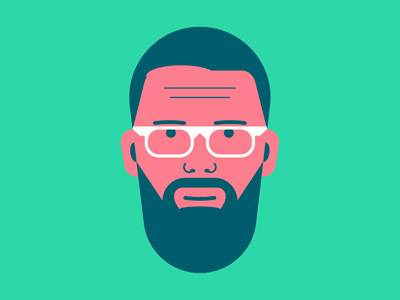 Self-Portrait avatar beard face glasses illustration portrait ragnar self selfie