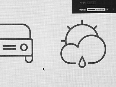 Icons WIP auto car cloud drop icons rain seasons sun wip