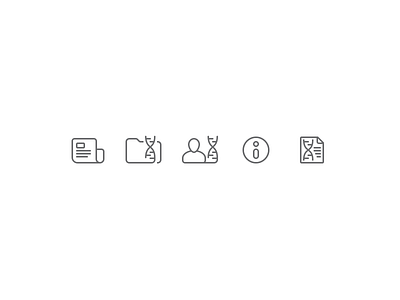 Genomic data icons