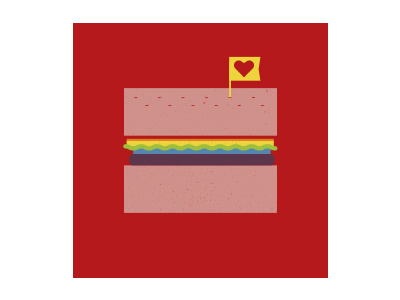 Equality Sandwich. corey reifinger design equality gay rights graphic icon illustration logo prop8 rainbow sandwich vector