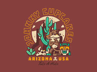 Take A Hike. arizona branding cactus character design corey reifinger coyote desert graphic design hiking illustration illustrator johnny cupcakes nature type typography
