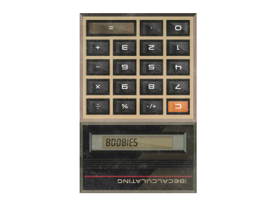 BOOBIES. boobies calculator corey reifinger funny illustration math numbers retro technology vector