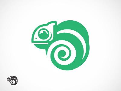 Chameleon. chameleon corey reifinger icon illustration lizard logo tail