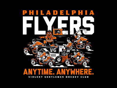 Flyers. branding corey reifinger graphic design gritty hockey illustration philadelphia flyers philly sports logo type typography vector violent gentlemen