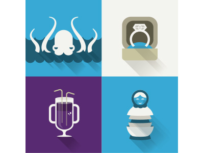 Dive. corey reifinger deep dive design doll engagement icons illustration kraken unity vector web