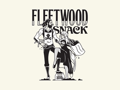 Fleetwood Snack. album art branding corey reifinger design fleetwood mac illustration johnny cupcakes logo music type typography vector vinyl