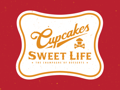 Sweet Life. beer high life johnny cupcakes label logo miller parody