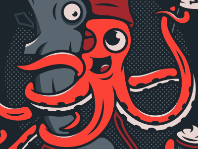 Free Hugs. corey reifinger illustration johnny cupcakes love ocean sea squid whale