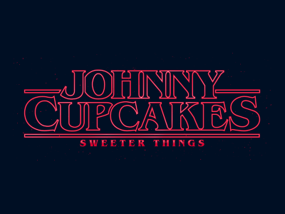 Sweeter Things. corey reifinger fan art illustration johnny cupcakes logo netflix sc fi stranger things tv show vector