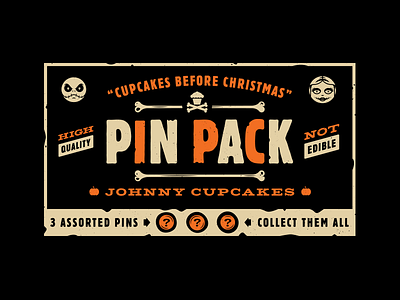 Pins. halloween illustration jack skellington johnny cupcakes nightmare before christmas pin pack