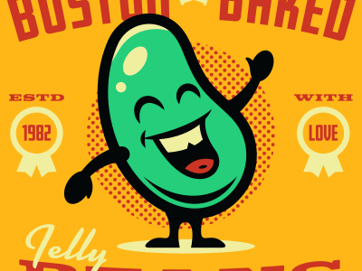 JellyBeans. branding candy corey reifinger illustration jellybeans johnny cupcakes mascot packaging typography