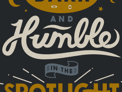 Humble. corey reifinger illustration lettering quote script type typography