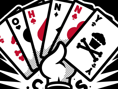 Magic Hand. cards corey reifinger hat illustration johnny cupcakes magic show magician tricks
