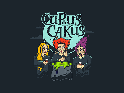 Witches Brew. corey reifinger halloween hocus pocus horror movie illustration johnny cupcakes lettering scary type typography witches