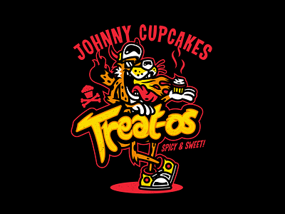 Cheetah. cheetah corey reifinger illustration johnny cupcakes junk food snacks spicy type