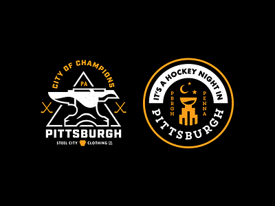 Hockey Night 3. badge crest hockey logo nhl pa pittsburgh sports vector