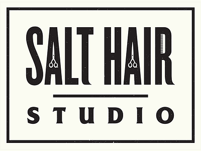 Studio Cuts. corey reifinger hair cut hair salon identity logo scissors studio