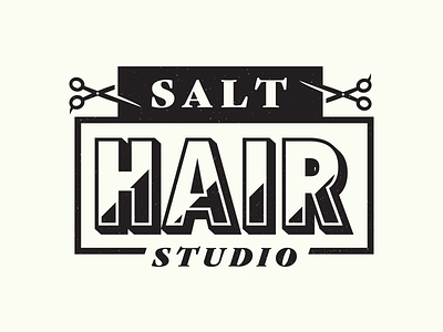 Studio Cuts 3. branding corey reifinger hair cut hair salon identity logo salt scissors studio