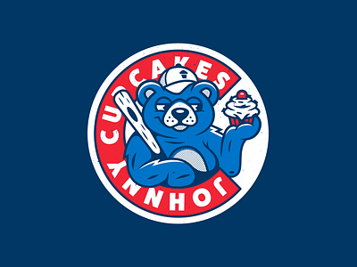 Cub. badge badge design badge logo baseball branding chicago chicago cubs corey reifinger illustration johnny cupcakes logo design mascot typography