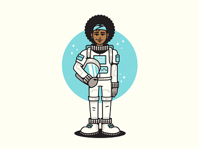 Astronaut. astronaut cartoon character characterdesign corey reifinger graphic design illustration mascot mascot character space vector