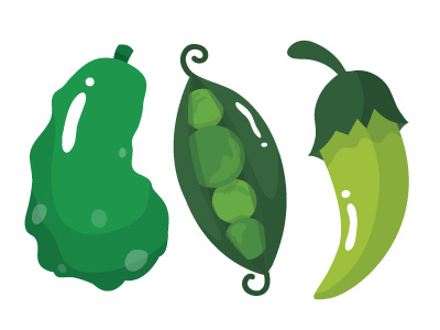 Green corey reifinger graphic design icons illustration logos vector vegetables