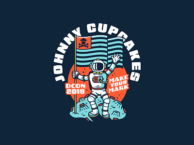 Spaceman. astronaut badge branding corey reifinger designercon graphic design illustration johnny cupcakes logo moon nasa space type typography vector