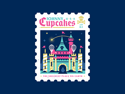 Castle. badge castle corey reifinger design disney disneyland graphic design illustration johnny cupcakes logo typography vector