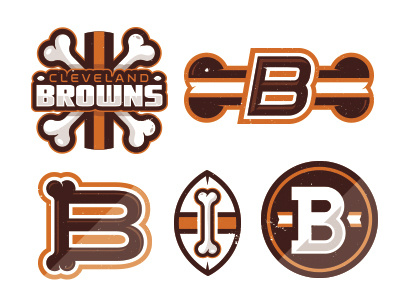 Dawg Pound. cleveland browns corey reifinger football icon illustratioin logo nfl