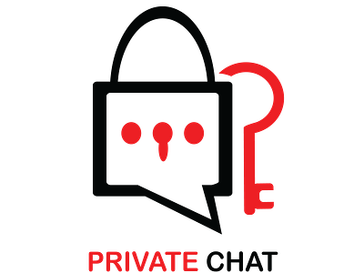 Private Chat Logo app application branding business company design developer graphic design ui