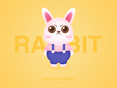 兔兔 illustration lovely 插图