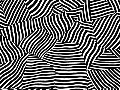 Seamless Pattern: Confused Zebra