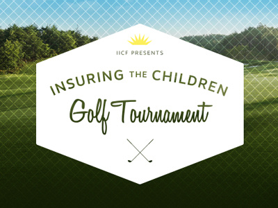 IICF 2014 Golf Tournament badge charity children classic classy golf icon insurance sport