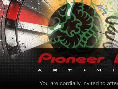 Pioneer DJ Art Mix Email Invite