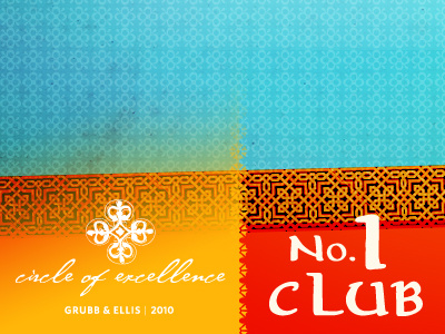 Grubb & Ellis Circle of Excellence Awards grubb ellis middle east middle eastern moroccan morocco paper pattern rich saturation texture tiles