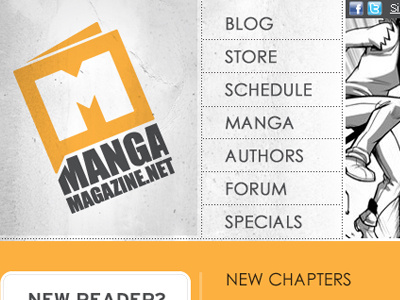 Manga reading app  Homepage by Raphaël Régnier on Dribbble