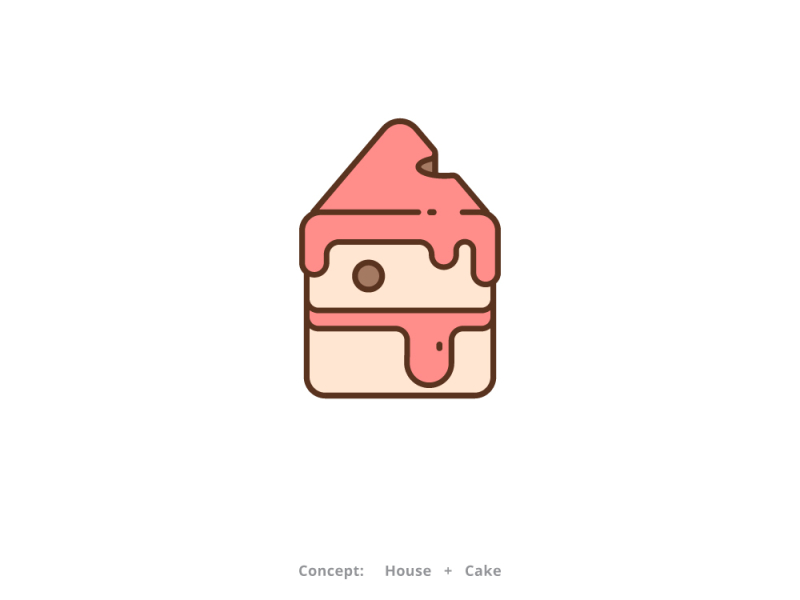Premium Vector | Cake house logo design template