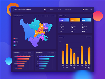 四川行政许可数据分析平台 data data center ui