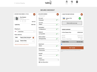 UI Design Challenge: 002 bellroy design desktop background redesign concept ui